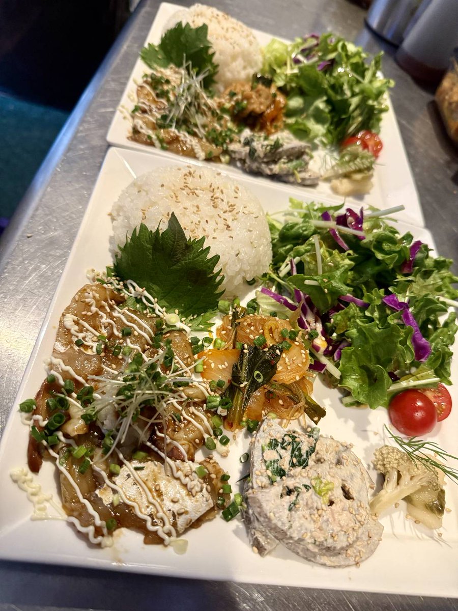hare_gohan's tweet photo. おはようございます🌤️

今日(土)はランチ、ディナー営業🍴🍻
テイクアウトもやってます🥡
☏029-893-6245

ゆったりお待ちしています😋

📷ハレカテッセンランチプレート
（副菜は変わります） https://t.co/VOGGzIjOMR