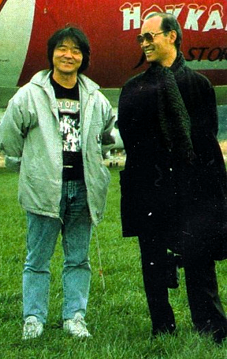 mantengorilla's tweet photo. 押井守監督と、富野由悠季監督の、1993年のツーショット写真です。 https://t.co/dlkPdkb4Pj