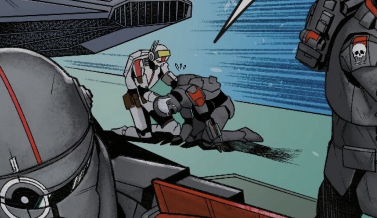 InkyClone9901's tweet photo. TBB Rogue Agents (I haven’t read it yet) //

Hunter Bad Batch is giving birth https://t.co/vyZolSycqb