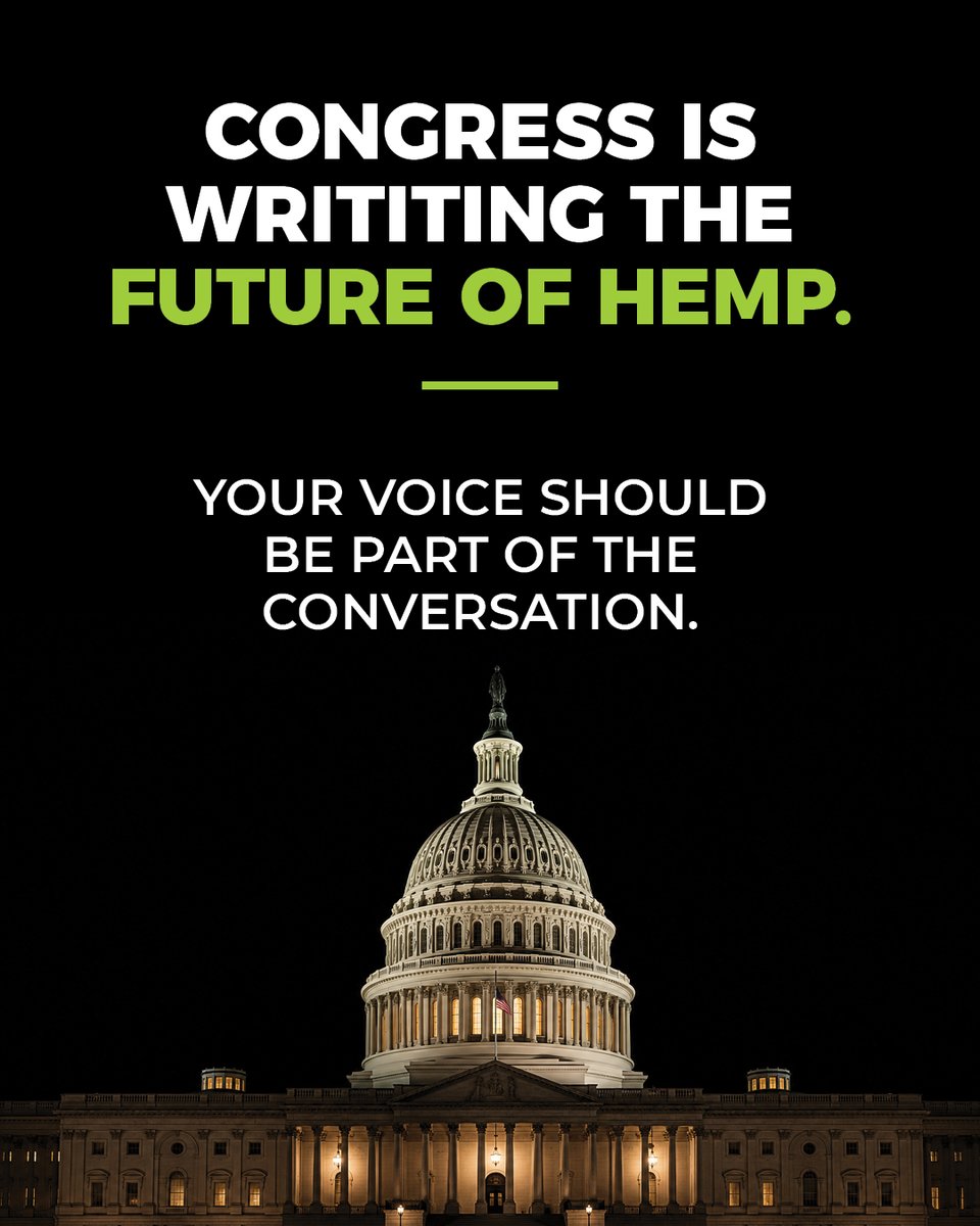 GoodnessofHemp's tweet photo. Hemp beverages deserve clear, responsible rules that protect consumers and support innovation. Congress is shaping the future of hemp now. Make your voice heard.

Take less than a minute to support The Goodness of Hemp®.

🔗 https://t.co/7ppxmb8LVJ → Take Action https://t.co/2FZzLR5rau