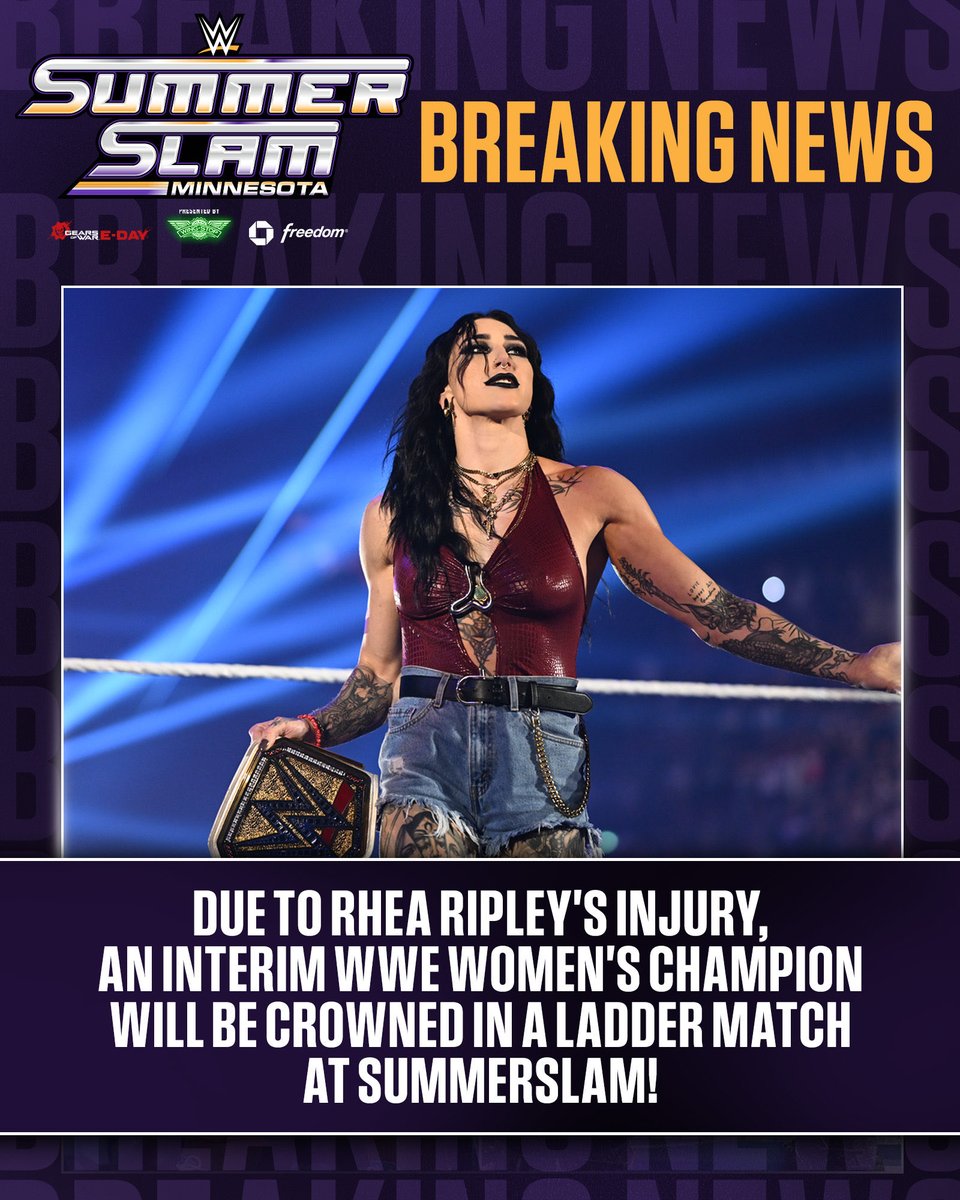 jules_mf99's tweet photo. @MrSantiZap The ladder match is a lazy way to get women on the card after having them do nothing for the last month. It’s like WM 30 when AJ Lee defended the Divas championship against 14 people in a 2 min match. I would rather Rhea miss SS and a few women’s match with STORYLINES over this. https://t.co/MwSR53QWsq