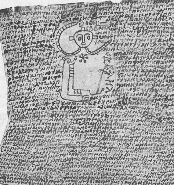 brndmng's tweet photo. An 8th-century Coptic curse spell from shortly after the Arab conquest of Egypt. Intended to make someone mute and confused, it uses a historiola, drawing on Moses before Pharaoh and Psalm 115's speechless idols to reinforce the spell's intended effect. https://t.co/5uMS8wG776