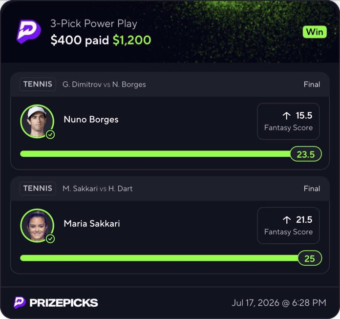 TheCrpu's tweet photo. Decent banger 🔥🔥🔥

Discord link 🔗 ⤵️
https://t.co/SuiATHCwHh

#Gambling𝕏 #Prizepicks #Tennis https://t.co/DJSNtfdC7n