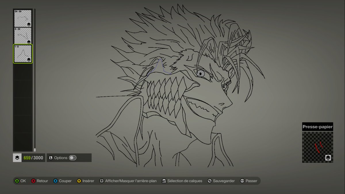DebiddoR's tweet photo. What’s up everyone — kicking off a fresh Bleach‑themed project featuring Grimjow WIP
#bleach 
#BLEACH千年血戦篇 https://t.co/tbihuUuYc6