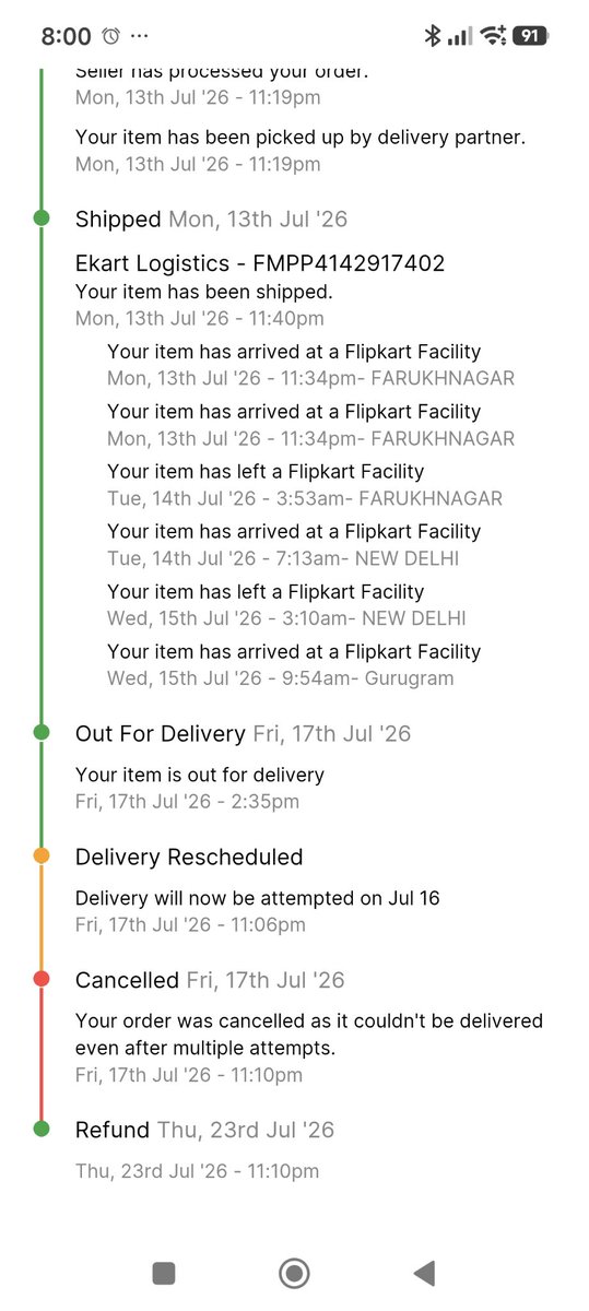 ishug's tweet photo. @Flipkart Another problem for you to solve @Flipkart @flipkartsupport why mysteriously the orders get cancelled? https://t.co/AWvwzMZAlv