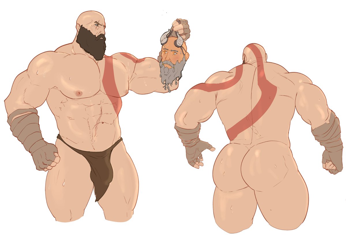 ghosty_95_'s tweet photo. Kratos draw practice ^° https://t.co/DxbBPfn7QG