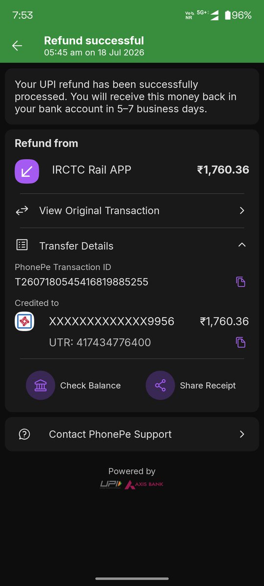 Mulukchand95's tweet photo. @IRCTCofficial Sir, the money has not been credited to the account. I need to raise a ticket; please help me. https://t.co/xn2A9sMxz6