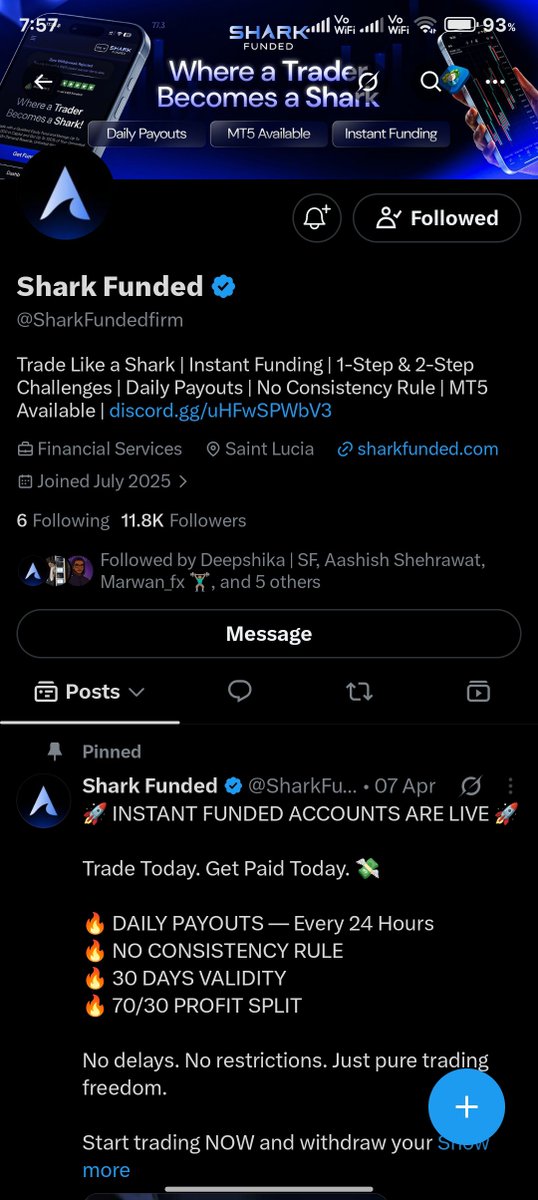 Sysujal024's tweet photo. @Deepshika_SF @ibrahimshkh10 @SharkFundedfirm Shark funded 

@mastertradet 
@FxHalan23055 

Follow like repost proof here 👇 https://t.co/kyh0qBEDvb