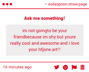 sodapackspoon's tweet photo. this is okay idm ^_^ thank you though i appreciate this alot i luv you guys https://t.co/0ZRb7rMtGR