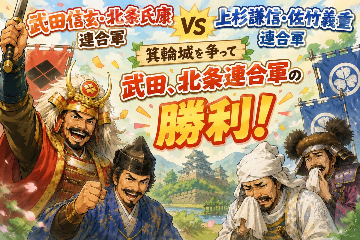popontos's tweet photo. しっかり武田、北条連合軍も勝ちました笑 https://t.co/quGt0OhGHX