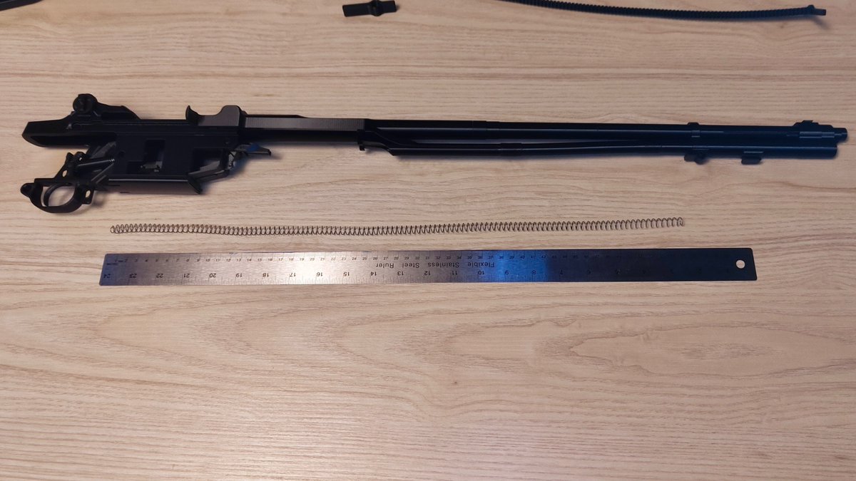 dreyse1841's tweet photo. The tool for the main spring. It worked better than I expected, but I’m concerned that this one is pretty close to the minimum diameter this kind of design can handle. That could become a problem for models that require even thinner springs. I’m looking at you, M1 Carbine 🫵 https://t.co/GiFUSMb9uY