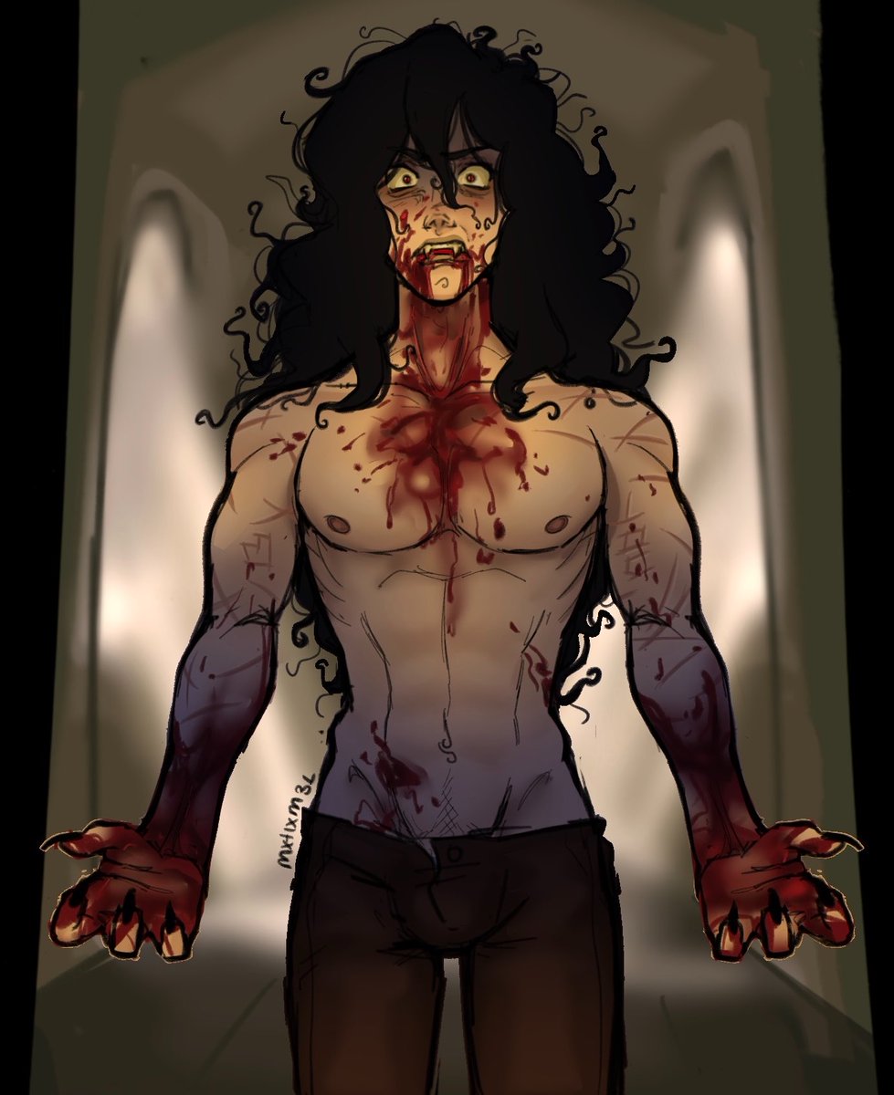 mxtixm3L's tweet photo. “This is how you repay my love, with vermin who seek to take YOU from me”

#johndoe #johndoegame #rukidoe vampire au https://t.co/3hwF2Hl0DP