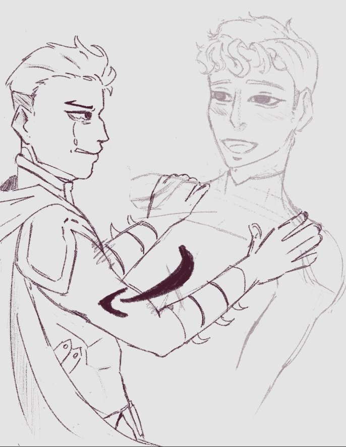Lumiinastudies's tweet photo. Jondami trend! Jonathan it's fucked up on the hand of Dami's brothers btw 🙂↕️ #Supersons #Jondami #Batfam #Dc #sketch https://t.co/09TZ8sD1i0