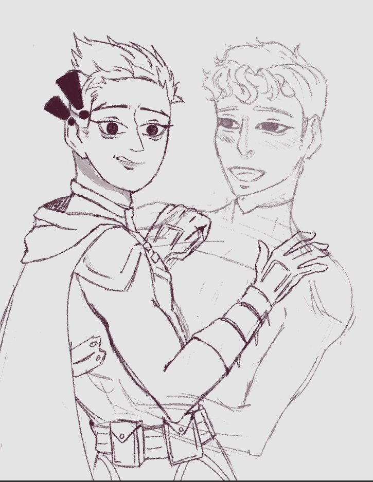 Lumiinastudies's tweet photo. Jondami trend! Jonathan it's fucked up on the hand of Dami's brothers btw 🙂↕️ #Supersons #Jondami #Batfam #Dc #sketch https://t.co/09TZ8sD1i0