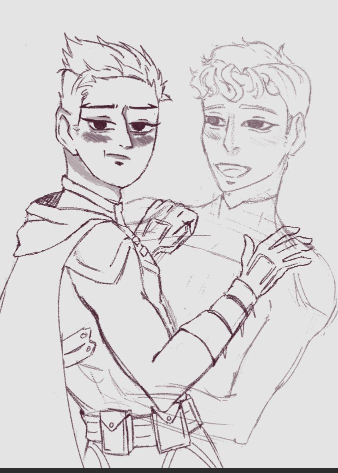 Lumiinastudies's tweet photo. Jondami trend! Jonathan it's fucked up on the hand of Dami's brothers btw 🙂↕️ #Supersons #Jondami #Batfam #Dc #sketch https://t.co/09TZ8sD1i0