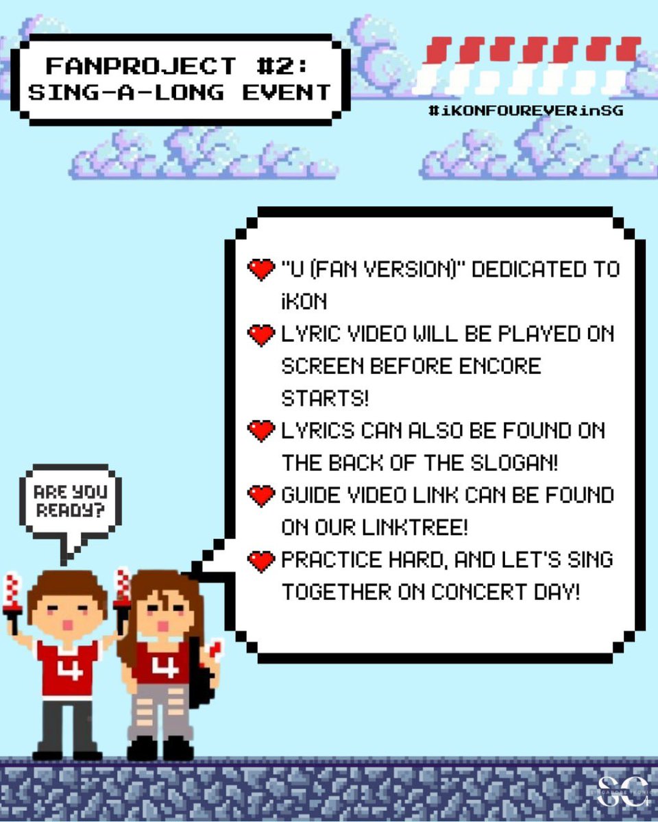SG_iKONICS's tweet photo. [D-7: iKONICS, GET READY? SHOWTIME]

Announcing our approved fanprojects!🇸🇬

Link to "U (Fan Ver.)" can be found in our bio. Join our Telegram group for faster updates and more details!

#iKON #iKONinSG https://t.co/bRH9yTp23b