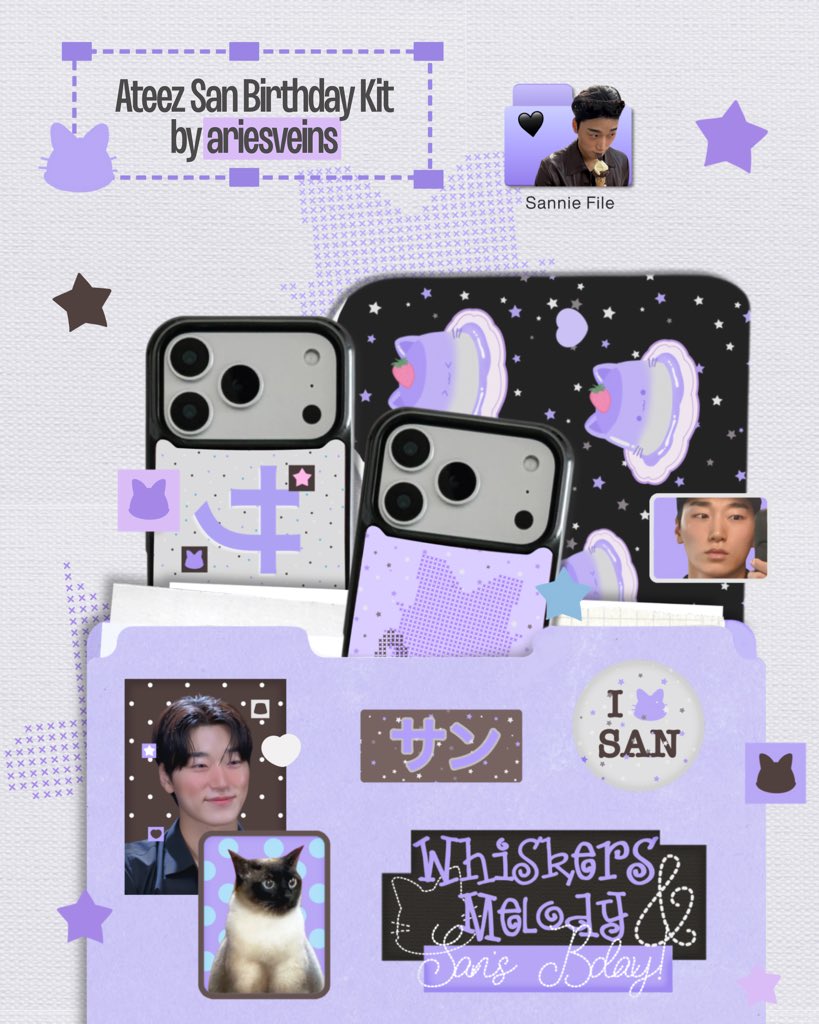 ariesveins's tweet photo. ⋆🐾⋆ 𝐖𝐡𝐢𝐬𝐤𝐞𝐫𝐬 &amp; 𝐌𝐞𝐥𝐨𝐝𝐲 ▶︎ ˖ ݁♬⋆.˚𝄞

ateez #choisan birthday kit pre - order open!
[07.18 — 07.25]

★ ina local order https://t.co/NkunBucqrB
★ intl order https://t.co/guC1E6GfkA

💭 ww shipping! GO pls dm

make your melody with san 💜 https://t.co/lwszb056fL