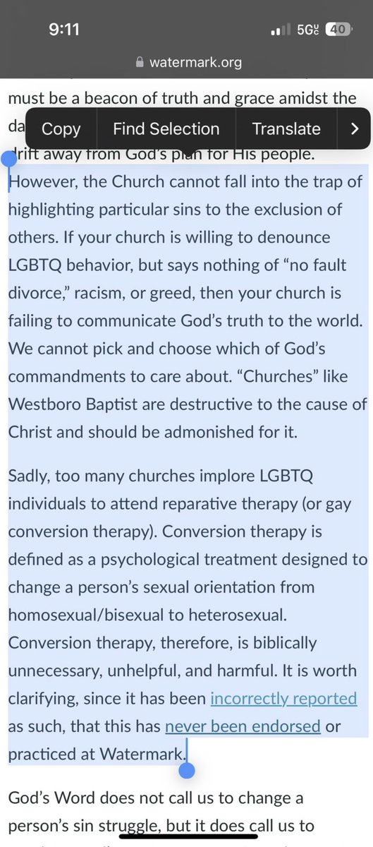 livsfendi's tweet photo. that account loves to not include stuff to support their narrative bc they desperately want others to hate on liv, the church says they are actively against conversion therapy and find it unchristlike and instead, like true christians do,welcome the lgbtq+community with open arms https://t.co/YnhXoCBhiB