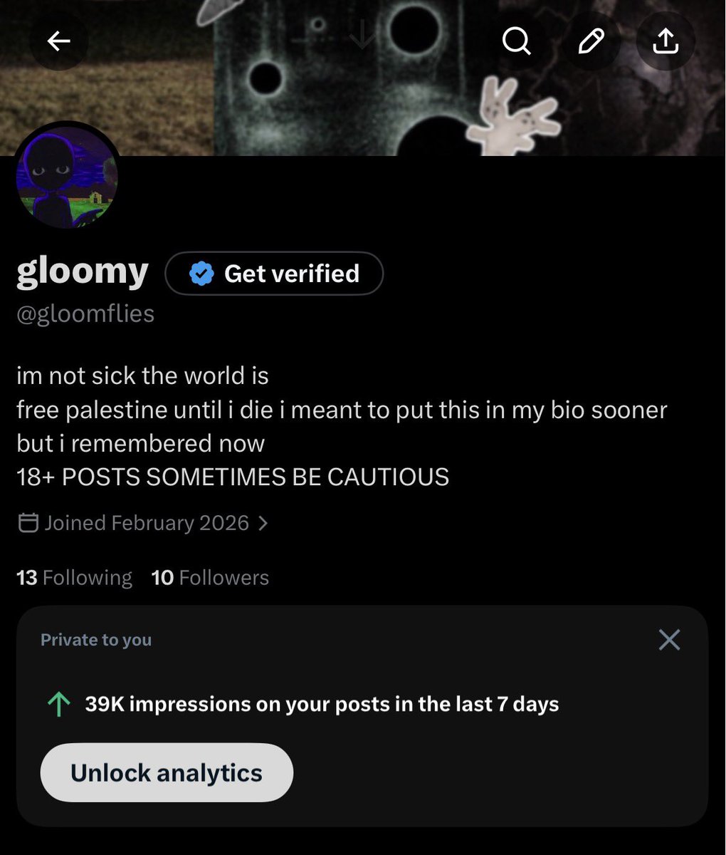 gloomflies's tweet photo. All these impressions and yet no followers do yall hate me 🥹 https://t.co/Fc1gKwr84S
