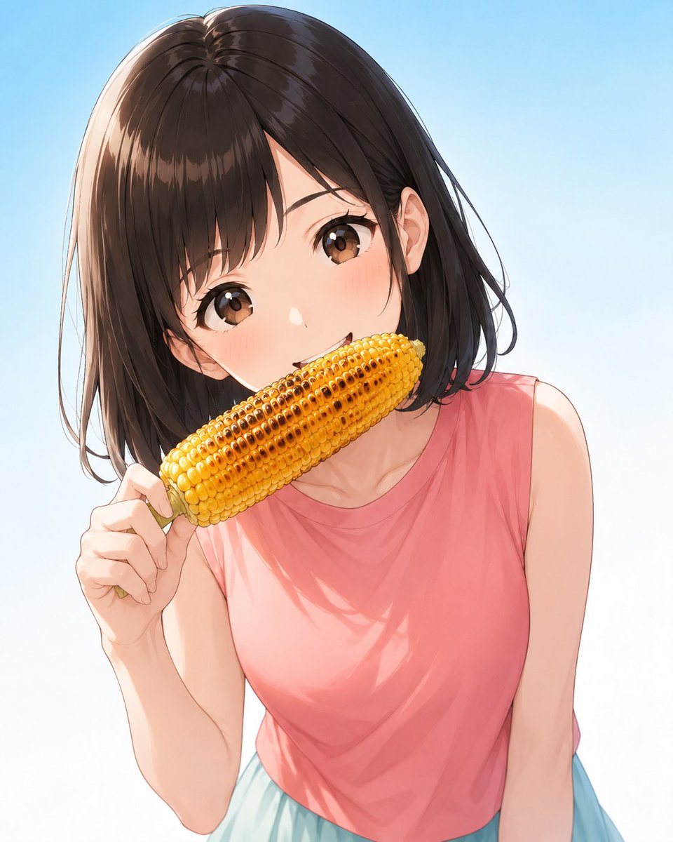 minama007's tweet photo. 夏のひとくち、焼きとうもろこし🌽

香ばしいお醤油の香りがたまらなく大好き！

旬のものだよねー美味しい～😋
1本売りで99円でした👛

#みなまちゃん #焼きとうもろこし https://t.co/XjtDDmfwj9