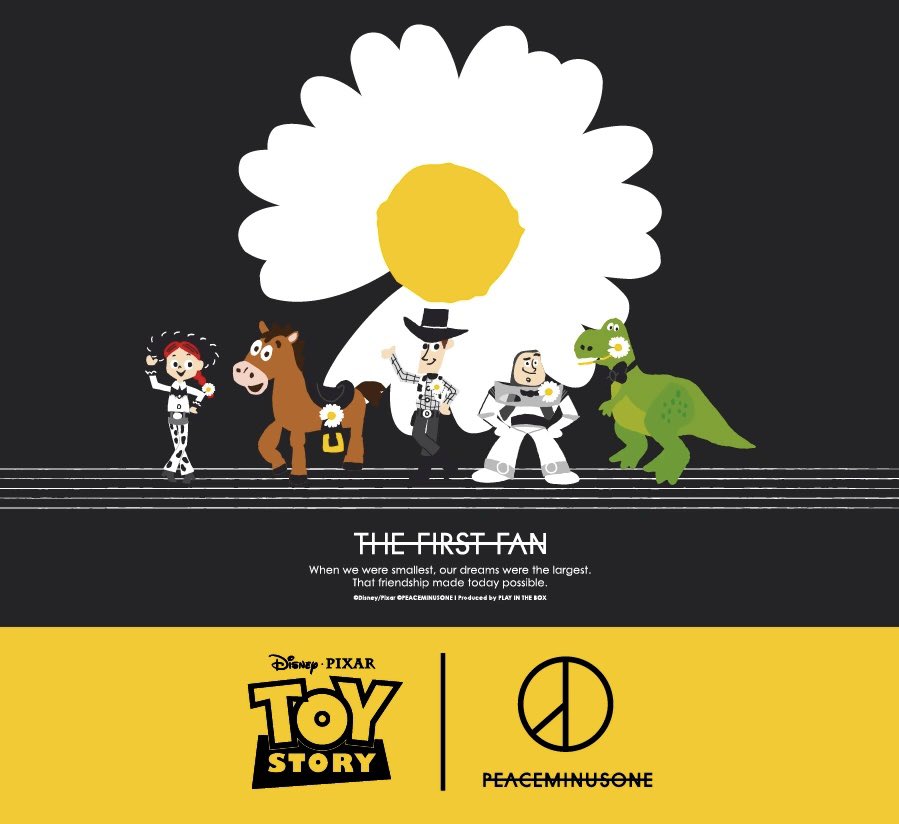 TOY STORY x PEACEMINUSONE “THE FIRST FAN” 国内7月25日（土）／7月26