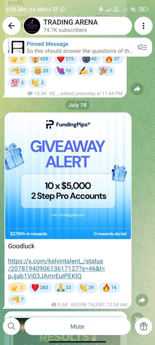 Arsh080's tweet photo. @Kelvintalent_ @fundingpips @ShashtradesGC It's a dream to have one of the industries best prop account 
Hope I'll get this one 🤞 https://t.co/OCDP82zR9Q