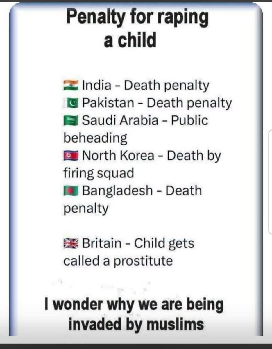 quattromancom's tweet photo. Europe is literally the promise land for these sick inbred disgusting child raping monsters, let’s hope we can call a general election before 2029 and get #rupertlowe10 in with the Restore Britain and bribe back the death penalty for these vile medieval rats https://t.co/VbO8EW20o3