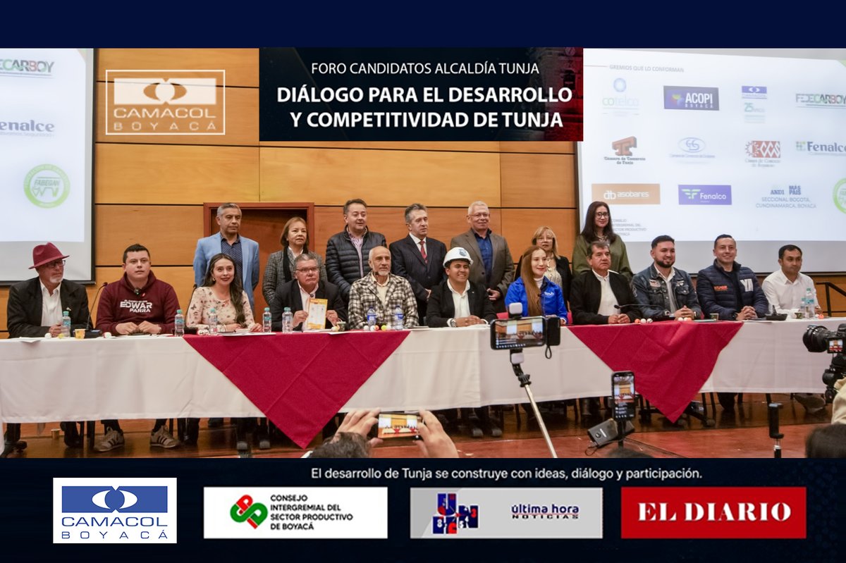 CamacolBoyaca's tweet photo. #AcuerdoCompetitividadYDesarrollo 🙌🏼🎙️Los once aspirantes atendieron la convocatoria de @CISPBOYACA conocieron la propuesta de Agenda Estratégica para la Competitividad y el Desarrollo de #Tunja y suscribieron compromiso con el desarrollo de la ciudad..:👉🏼
https://t.co/CzJEK4xibl https://t.co/jyhARVtf2u