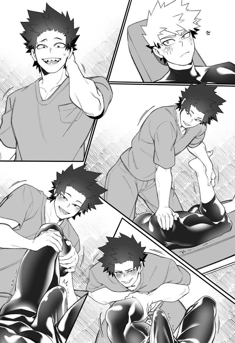 kyosein's tweet photo. Kirishima as a Chiropractor, he's popular with men as we say ❤️🧡
Commission for @/ichanaudhd.bsky.social https://t.co/0dXdgGSv42