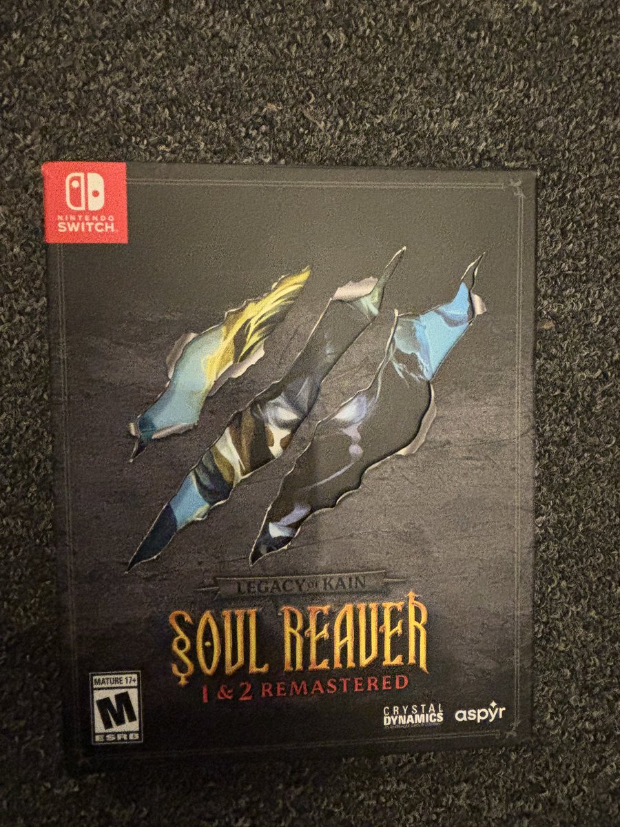 RafaelnsxT's tweet photo. @GamerHutStore  mais uma vez colaborando com s minha coleção. Soul Reaver é uma das franquias que mais me marcaram no Psone. https://t.co/hL424eS3fS