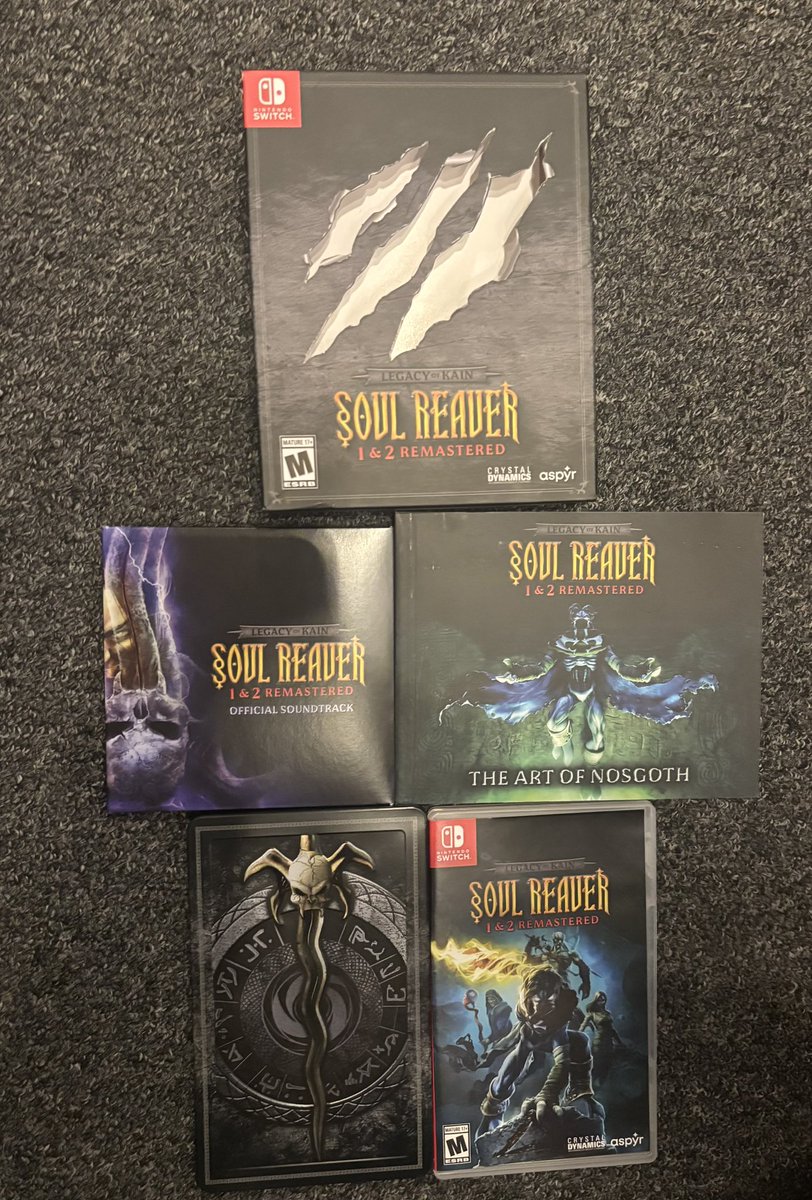 RafaelnsxT's tweet photo. @GamerHutStore  mais uma vez colaborando com s minha coleção. Soul Reaver é uma das franquias que mais me marcaram no Psone. https://t.co/hL424eS3fS
