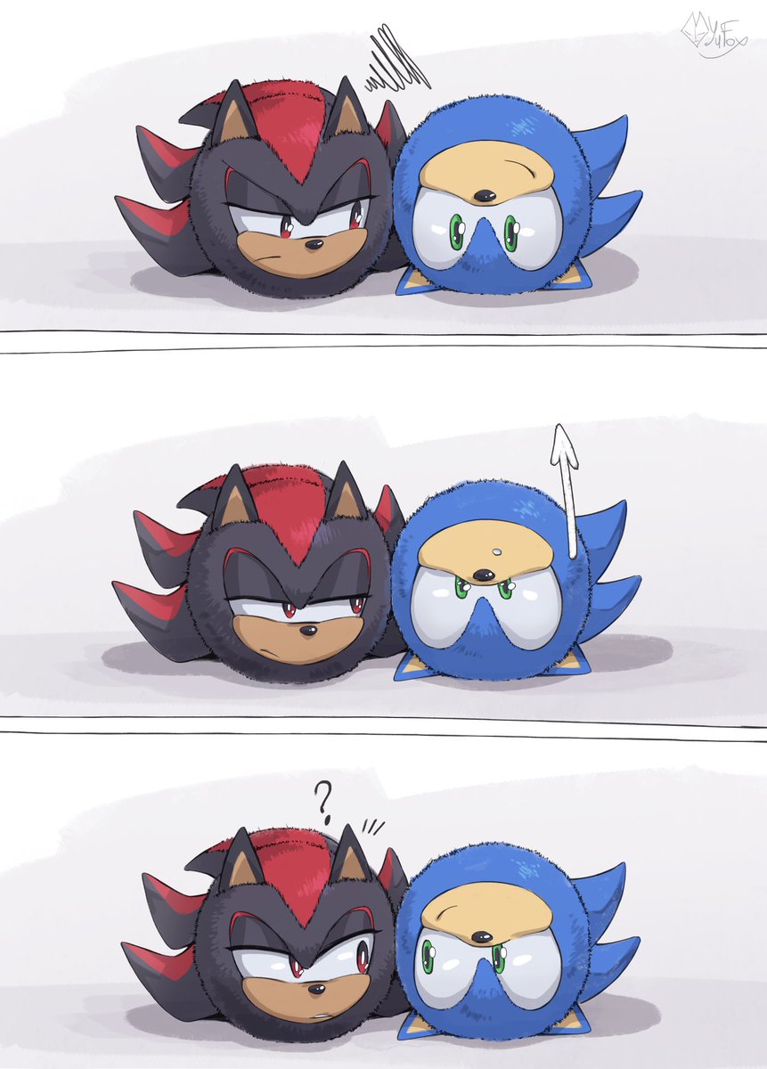 YuFoxArt's tweet photo. aaaaand little bonus 
(part 1/2) 

#sonadow https://t.co/HKBghLRKOy