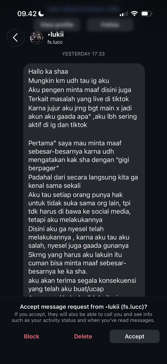 shaslattee's tweet photo. 1M views only 1 that truly feel bad (I hope) and apologies 

Makasi ya Kak Lucky🙏🏻, Semoga setelah ini dia beneran reflect on himself

Terima kasih sudah bertanggung jawab, I truly appreciate it 

https://t.co/SK77JJCTwl https://t.co/IYlcyd7wJr