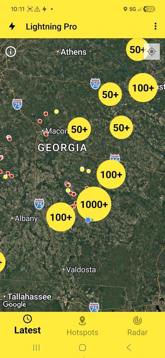 windiraper's tweet photo. @NWSJacksonville @nws @jnelsonWJCL @ChrisWALBwx @WXgirlKerri @spann 
Is there a way to see how many lightning strikes hit Coffee County, GA, with this storm that just paseed thru? It was a constant like a strobe light. It was a good downpour too! https://t.co/BVs9qWjMEk