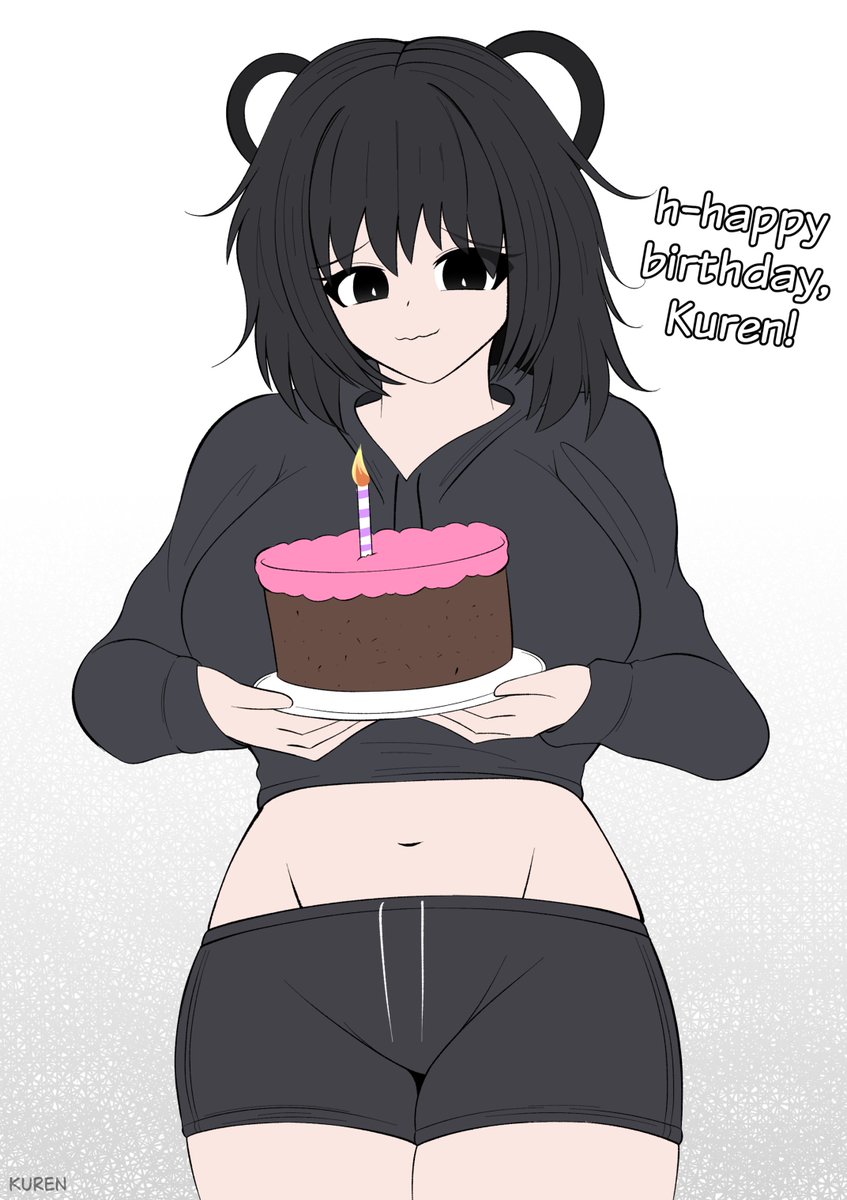KurenKitsu's tweet photo. Today, I celebrate my birthday alone... but not without Mitsu :D https://t.co/mt59L5tPU7