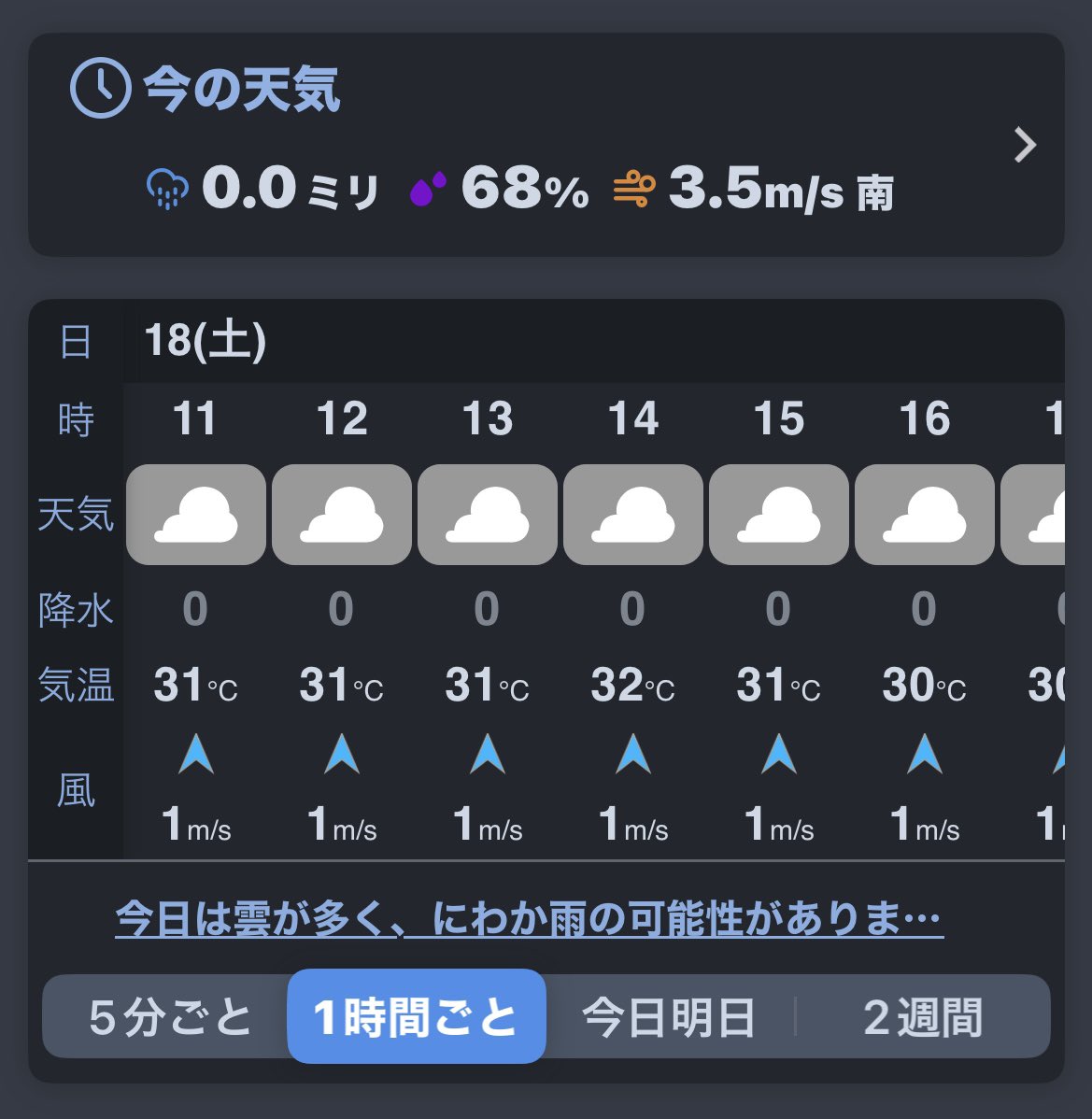 musubi444's tweet photo. 昨日まで雨マークだたのに！朝見たら雨マーク1つも無くなってた∑(ﾟДﾟ)！雨と思て宅配入れたから待たないと_(┐「ε:)_ﾁｪ https://t.co/b8CCdVC8Ag