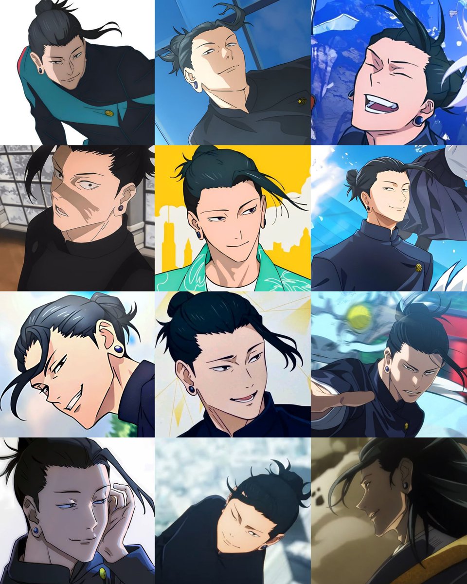 bbygurl_sugu's tweet photo. I love how MAPPA never misses an opportunity to give Suguru his iconic flying bang 🥹 https://t.co/00NGq65uKt