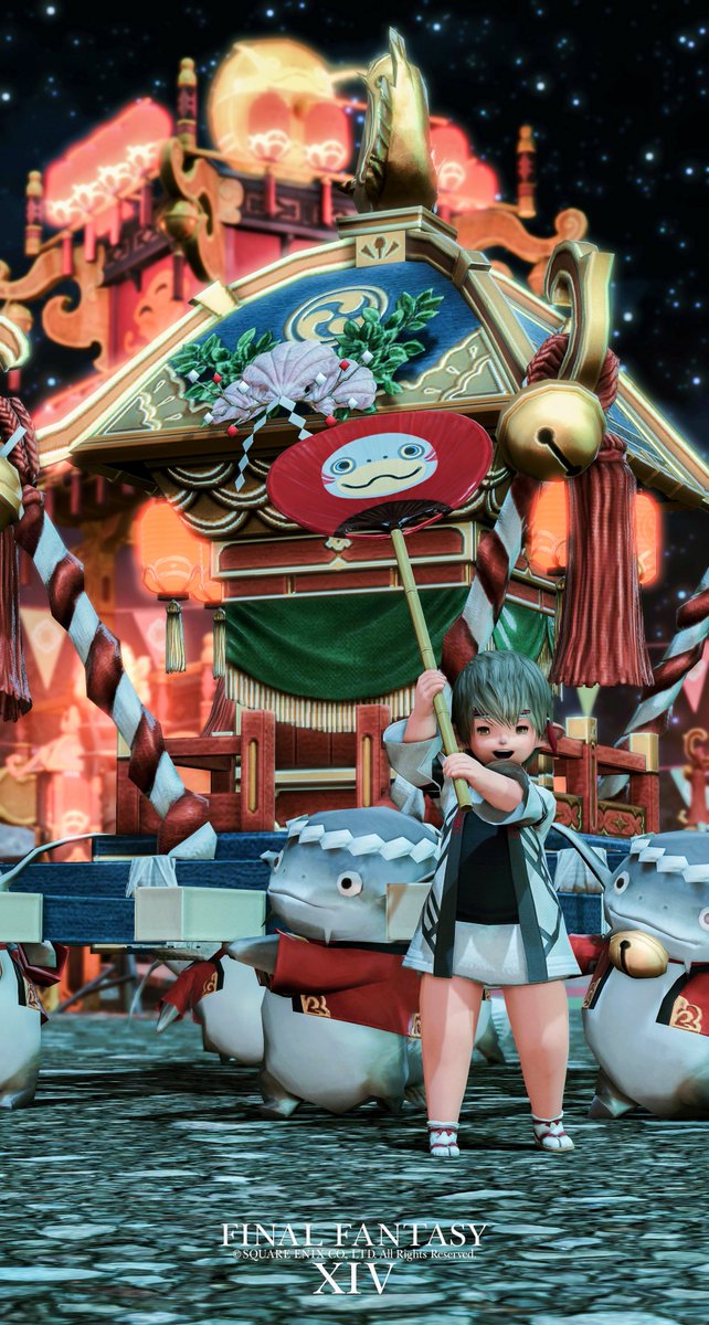GrrrHrothgar's tweet photo. お祭り🏮

#FF14  #FFXIV
#ララフェル  #ララオス  #Lalafell https://t.co/g0P5Zu4yw8