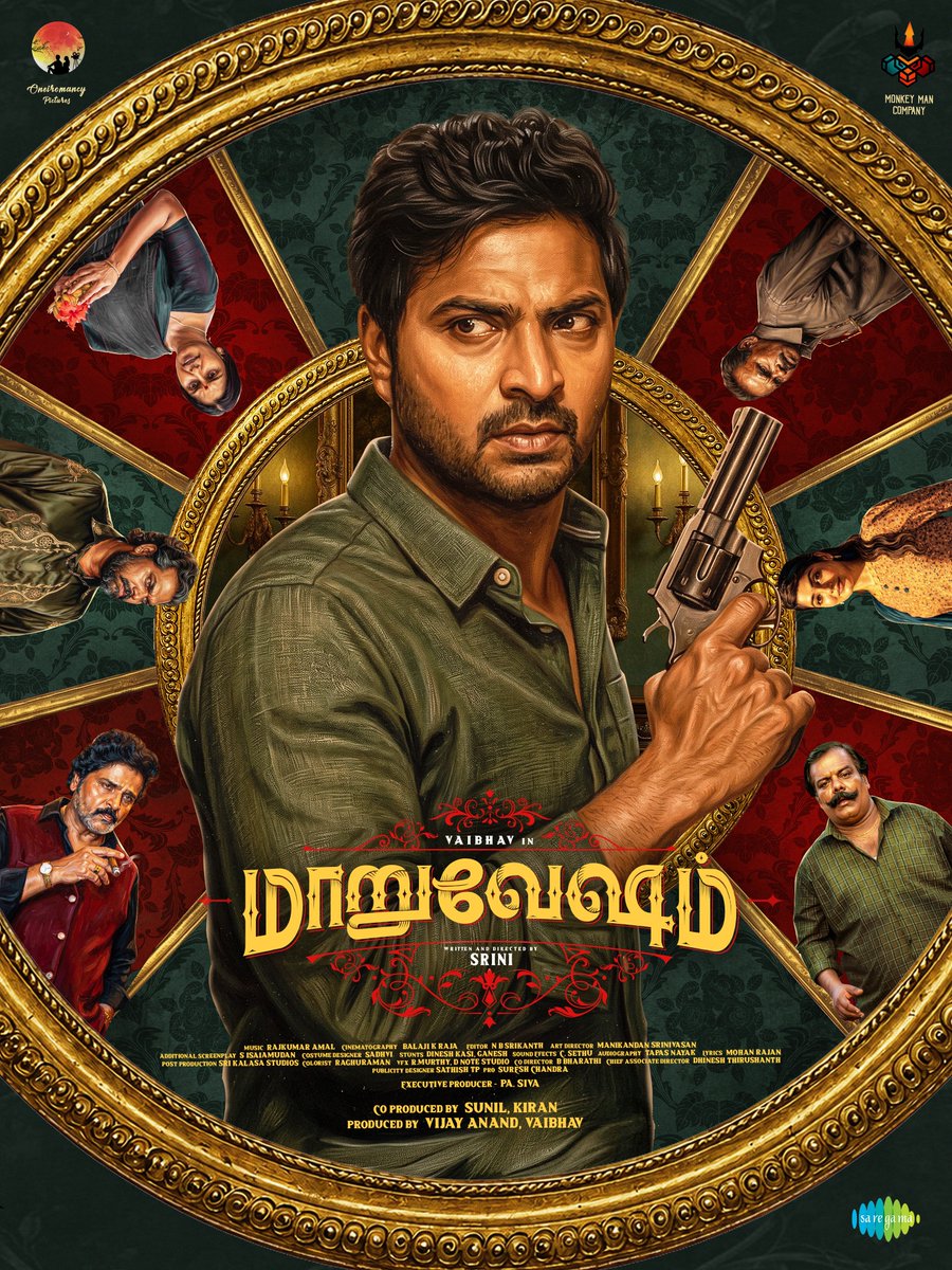 Kollywoodtown's tweet photo. The @actor_vaibhav's next film is officially titled #Maaruvesham! 🎭

A promising new venture packed with excitement, mystery, and entertainment. 

@oneiromancypictures @monkeyman_co @viyanarr_viyana #Ramki @actorvivekpra @srini_filmmaker @oscl8r1 @DOP_BKR @srikanth_nb @sads82sumanth @isaiamudan @pasiva009 @Sathish_tp_ @sureshchandraa @donechannel1 @Uyiremedia