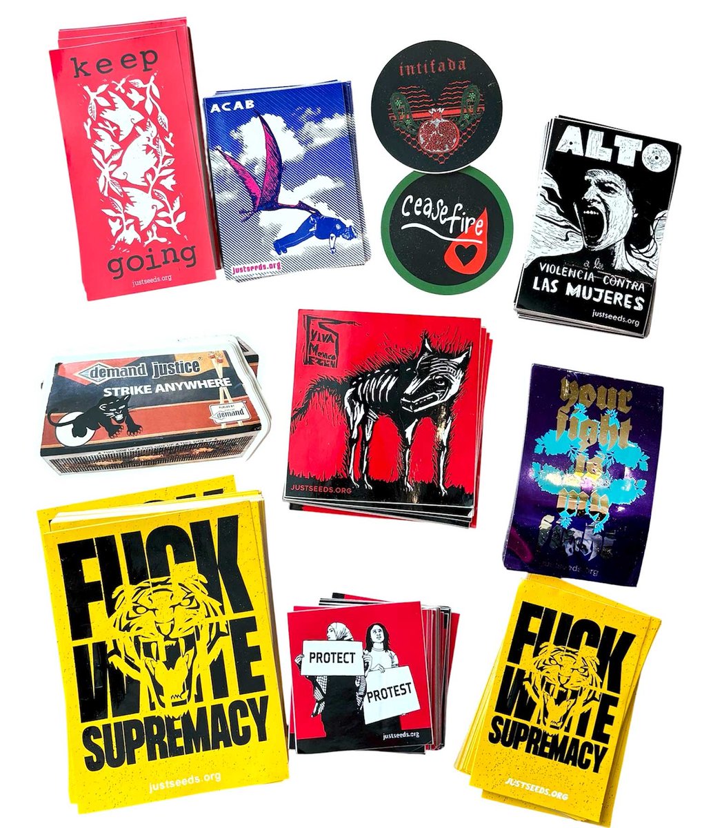 Justseeds's tweet photo. Pick up a pack of Justseeds stickers! https://t.co/nCkpOzr0Y4