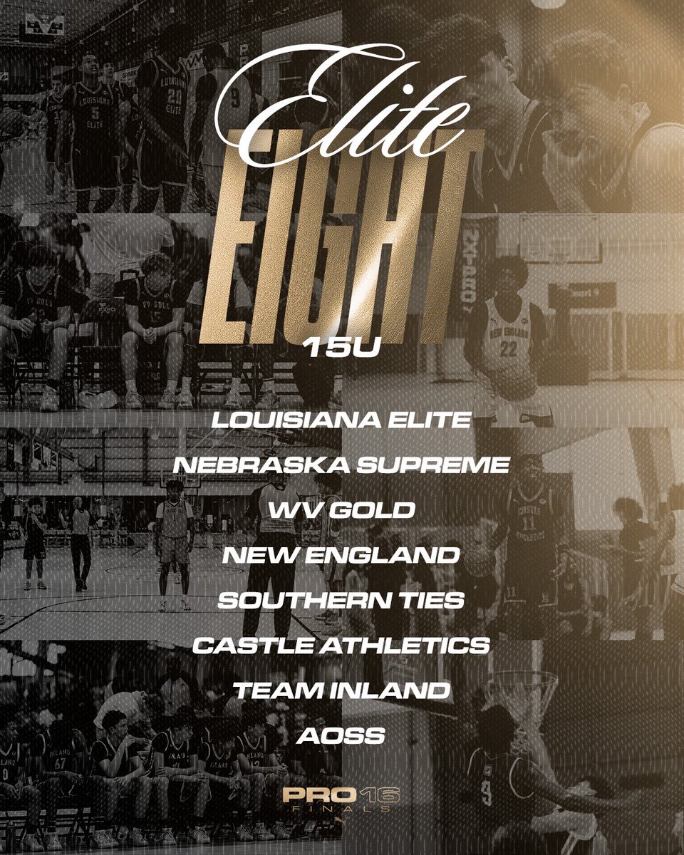 PRO16League's tweet photo. Elite 8 is set. https://t.co/RzRfcM4R5o