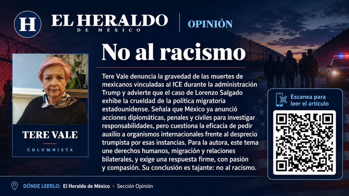 TereValeMX's tweet photo. Les comparto🔴👉mi Art. en el @heraldodemexico 👀👇 https://t.co/oAAc22yawM