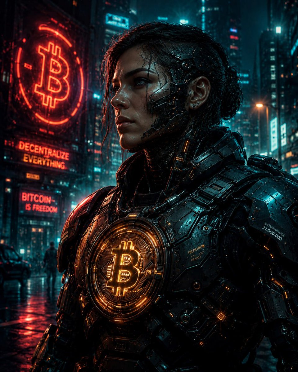 Solpok21's tweet photo. @binance Эра кибернетики и финансовой свободы наступила. Как гласит неон, «Bitcoin — это свобода», и пришло время децентрализовать всё.
#Bitcoin #Crypto #FreeTheFuture #Cyberpunk #Decentralization #FutureNow #Web3 #CryptoArt #SatoshiNode https://t.co/rZ4db1Clp7
