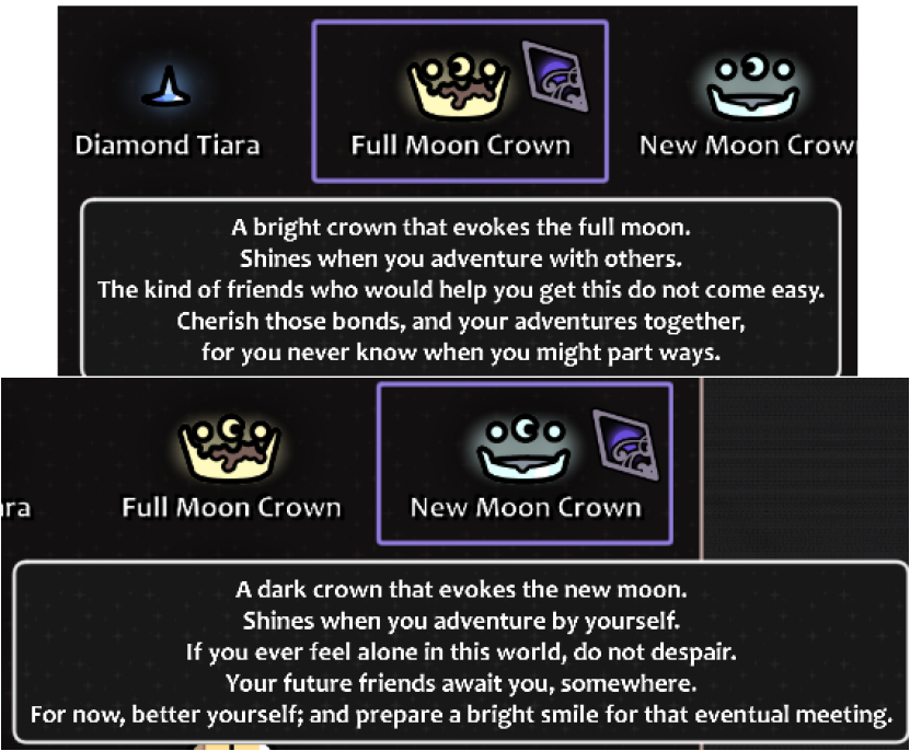 lightshadow2209's tweet photo. honorable mentions to the kingdom lunar clear trinket flavortext since i think it's really beautiful https://t.co/wbHkmweI5o