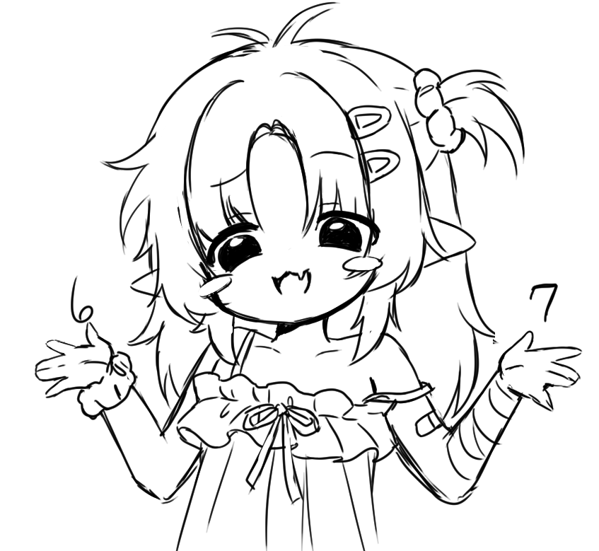 venavampy's tweet photo. I haven't worked much on my art because I got frustrated.. ૮(˶ㅠ︿ㅠ)ა  

so I doodled this instead ( ⸝⸝´ ᵕ `⸝⸝) https://t.co/qPmTAqGHXH