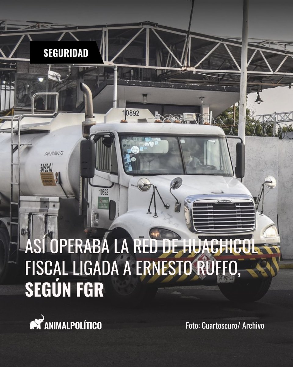 Pajaropolitico's tweet photo. 🚨 La @FGRMexico reveló el esquema que presuntamente utilizaba Ernesto Ruffo para contrabandear combustible y evadir miles de millones de pesos.
Lee más: https://t.co/ZfaGFgpYcb https://t.co/B1zQG3eIeq