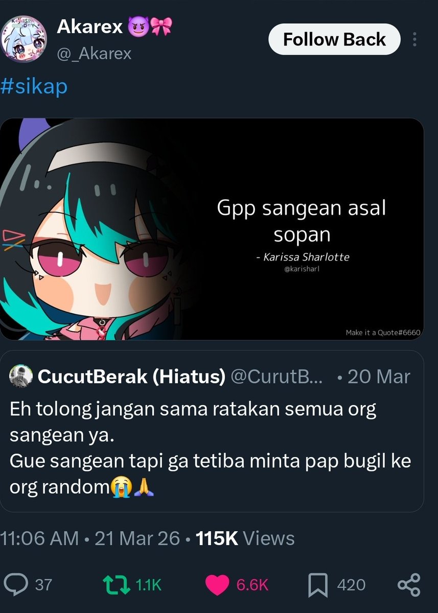 KariSharl's tweet photo. Masih ingat quote viral tahun ini? Kabarnya jadi motto aku sekarang https://t.co/aZIZg0G5b9