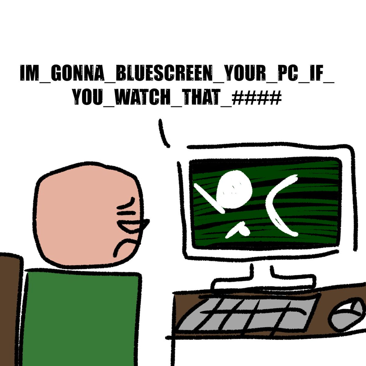 Tixful_LARPER's tweet photo. do you think badware will say this to jean if hes watching cheesy romance flicks https://t.co/W6I6R4MP7Y