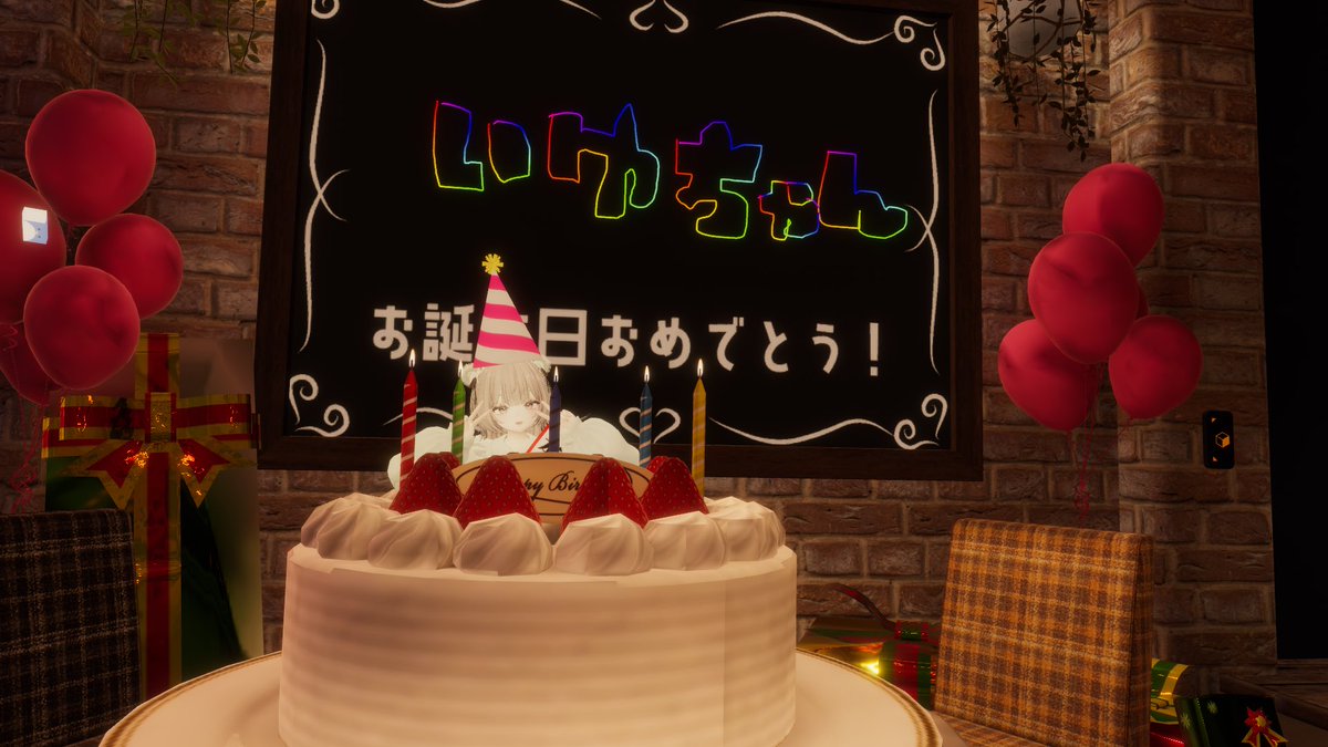 iyuchan_vrc's tweet photo. 本日誕生日！！
みんな祝ってくれてありがとー♡♡♡ https://t.co/wbVEJTSP23