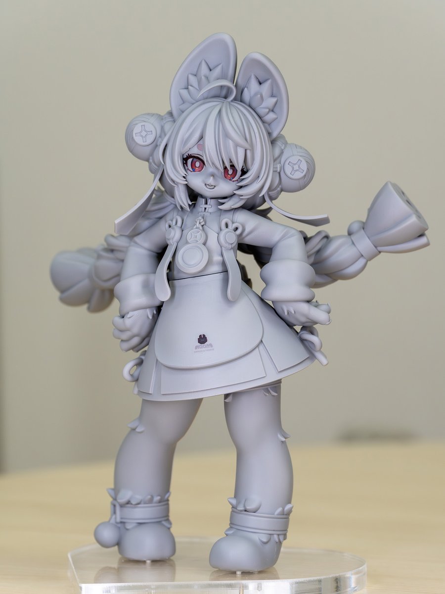 ReplyFrom's tweet photo. 【展示】
WF2026Sにて、照ちゃん（ゼンゼロ）の制作途中原型を展示します。
とても良いサイズ感で可愛いから見ていってね！

販売物の一覧は固定ポストをご覧ください。 https://t.co/12nsTlNnSM